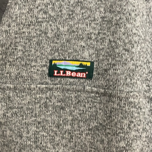 LL Bean Movk Neck Snap Up Pullover - Picture 2 of 3